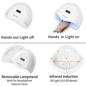 Planet Gates Nail Dryer for Regular Polish UV LED Lamp for Manicure Machine Tools 84/90/72W Touch LCD Ice Lamp for Gel Nail Drying Lamp