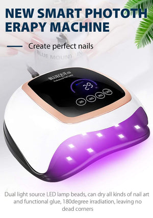 Planet Gates Nail Dryer for Regular Polish UV LED Lamp for Manicure Machine Tools 84/90/72W Touch LCD Ice Lamp for Gel Nail Drying Lamp