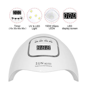 Planet Gates Nail Dryer for Regular Polish UV LED Lamp for Manicure Machine Tools 84/90/72W Touch LCD Ice Lamp for Gel Nail Drying Lamp