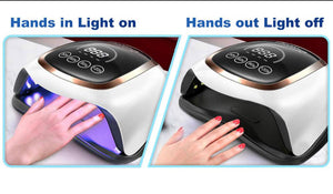 Planet Gates Nail Dryer for Regular Polish UV LED Lamp for Manicure Machine Tools 84/90/72W Touch LCD Ice Lamp for Gel Nail Drying Lamp