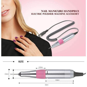 Nail Manicure Handpiece Pedicure Files Tool Nail Equipment Grinding Polisher Glazing Electric Manicure Machine Drill Accessory