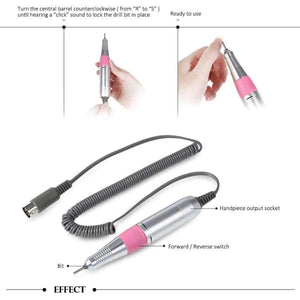 Planet Gates Nail Manicure Handpiece Pedicure Files Tool Nail Equipment Grinding Polisher Glazing Electric Manicure Machine Drill Accessory