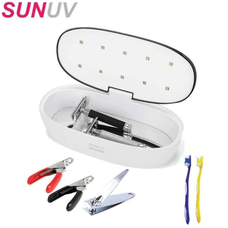 Planet Gates Nail Tool Sterilizer LED UV Sterilizer Box Cosmetics Nails Tools Makeup Brushes Beauty Shaver Cleaning Travel Supplies UV Sterilization Device