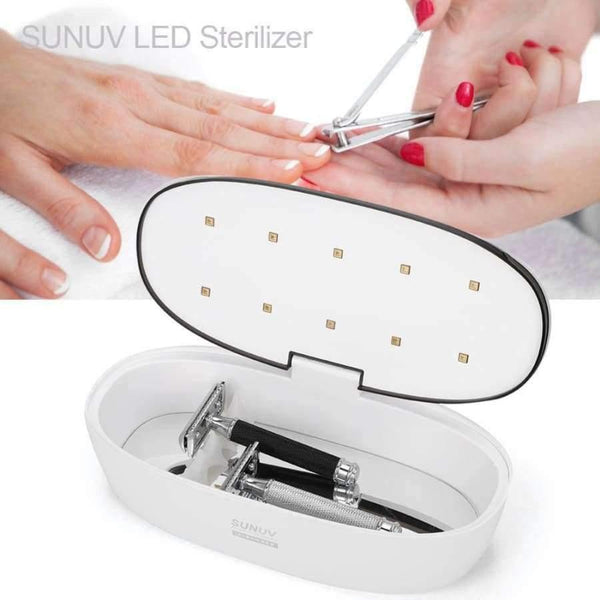 Planet Gates Nail Tool Sterilizer LED UV Sterilizer Box Cosmetics Nails Tools Makeup Brushes Beauty Shaver Cleaning Travel Supplies UV Sterilization Device