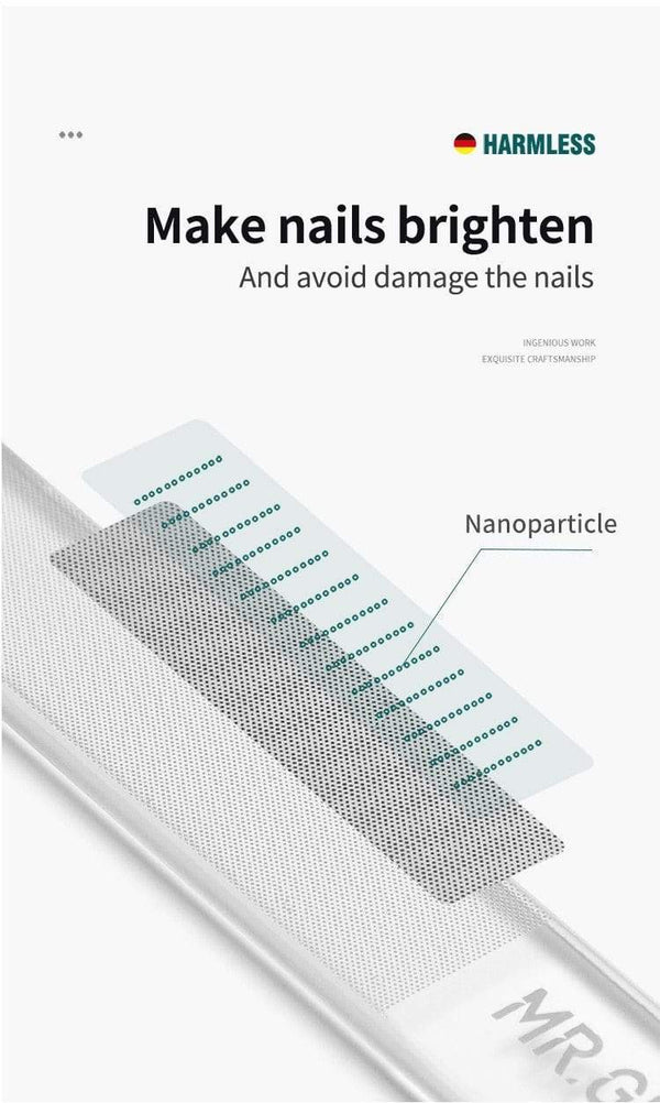 Planet Gates Nano Glass Nail Files Professional Polishing Manicure Art Tool  Washable make nails brighten easily like nail polish