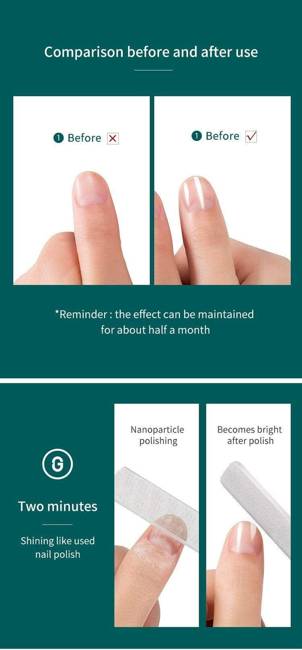 Planet Gates Nano Glass Nail Files Professional Polishing Manicure Art Tool  Washable make nails brighten easily like nail polish
