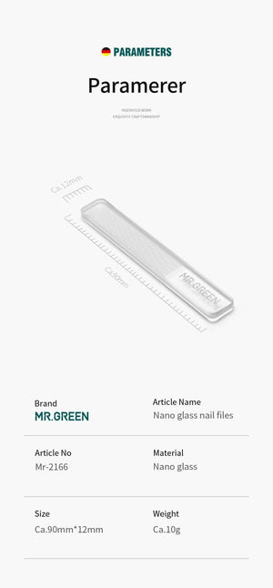 Planet Gates Nano Glass Nail Files Professional Polishing Manicure Art Tool  Washable make nails brighten easily like nail polish