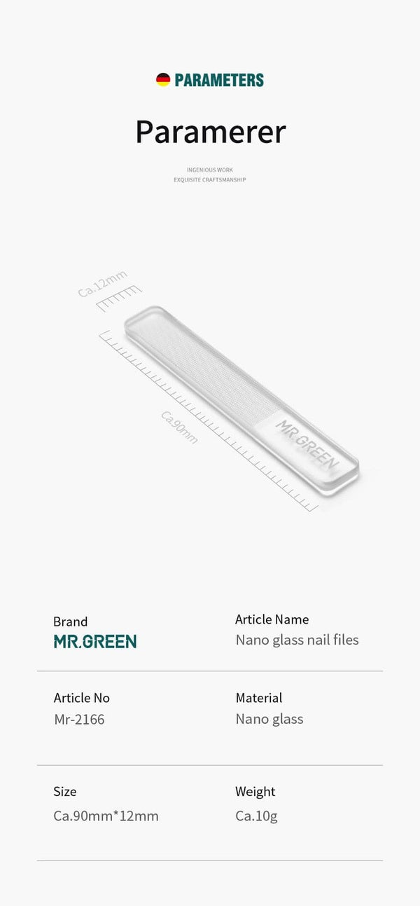 Planet Gates Nano Glass Nail Files Professional Polishing Manicure Art Tool  Washable make nails brighten easily like nail polish