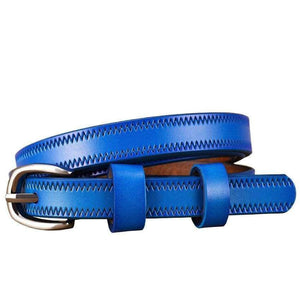 Planet Gates Narrow genuine leather belts for women 2018 Fashion Pin buckle waist belt for jeans thin strap for dresses Second layer cowskin