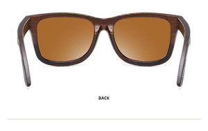 Planet Gates Natural Bamboo Wooden Sunglasses Handmade Polarized Mirror Coating Lenses Eyewear With Gift Box