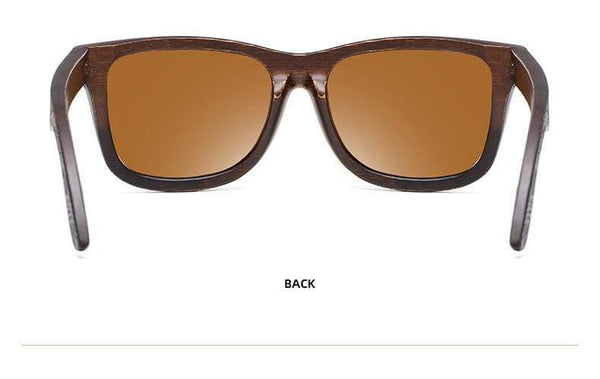 Planet Gates Natural Bamboo Wooden Sunglasses Handmade Polarized Mirror Coating Lenses Eyewear With Gift Box