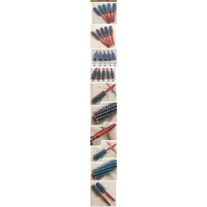 Planet Gates Natural Bristle Anti-static Curly Wood Handle Hair Care Styling Comb Brush Hairdressing Tool For Salon/Home