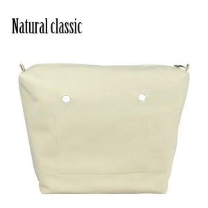 Planet Gates natural classic PU Nubuck Frosted Leather Waterproof Inner Lining Zipper Pocket for Obag Classic Mini  Lining Insert for O BAG