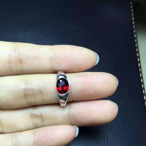 Planet Gates Natural gemstone Ring S925 sterling silver trendy simple round Calipers women party gift Jewelry