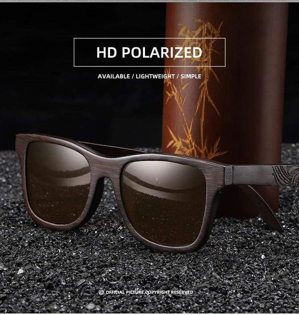 Planet Gates Natural Polarized Wooden Sunglasses Men Bamboo Sun glasses Women Brand Designer Original Wood Glasses Oculos de sol