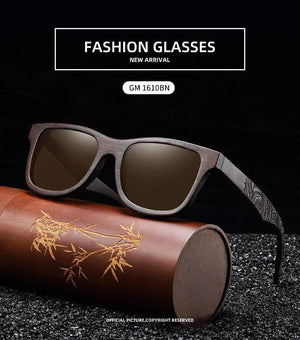 Planet Gates Natural Polarized Wooden Sunglasses Men Bamboo Sun glasses Women Brand Designer Original Wood Glasses Oculos de sol