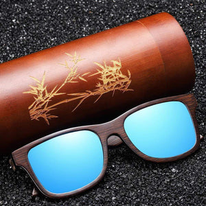 Planet Gates Natural Polarized Wooden Sunglasses Men Bamboo Sun glasses Women Brand Designer Original Wood Glasses Oculos de sol