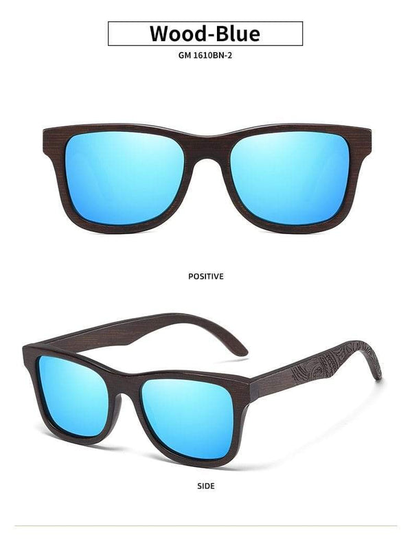 Planet Gates Natural Polarized Wooden Sunglasses Men Bamboo Sun glasses Women Brand Designer Original Wood Glasses Oculos de sol