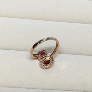 Planet Gates Natural Red Garnet Gemstone Trendy Ring for Women Real 925 Sterling Silver Charm Fine Jewelry