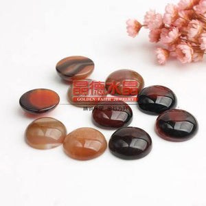 Planet Gates natural stone 11 / 6mm 10pcs Natural Stone Cabochon Beads 6mm 8mm 10mm 12mm Flat Back Rose Quartzs Agates Tiger Eyes Beads for Jewelry Making Findings
