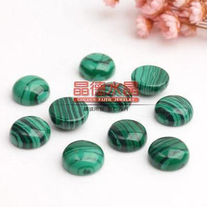 10pcs Natural Stone Cabochon Beads 6mm 8mm 10mm 12mm Flat Back Rose Quartzs Agates Tiger Eyes Beads for Jewelry Making Findings - Planet Gates
