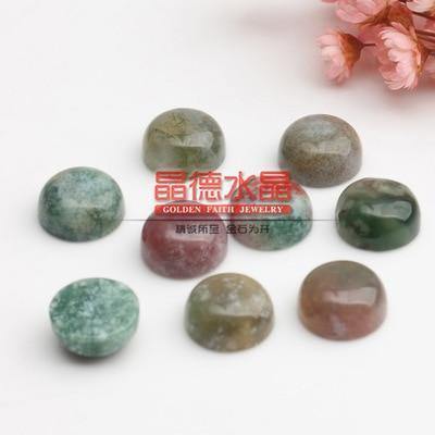 Planet Gates natural stone 6 / 6mm 10pcs Natural Stone Cabochon Beads 6mm 8mm 10mm 12mm Flat Back Rose Quartzs Agates Tiger Eyes Beads for Jewelry Making Findings