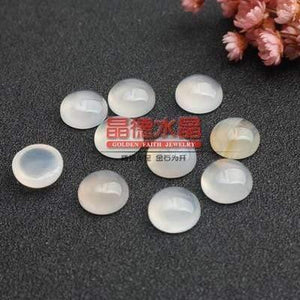 Planet Gates natural stone / 6mm 10pcs Natural Stone Cabochon Beads 6mm 8mm 10mm 12mm Flat Back Rose Quartzs Agates Tiger Eyes Beads for Jewelry Making Findings