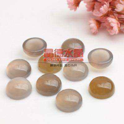 Planet Gates natural stone 7 / 6mm 10pcs Natural Stone Cabochon Beads 6mm 8mm 10mm 12mm Flat Back Rose Quartzs Agates Tiger Eyes Beads for Jewelry Making Findings