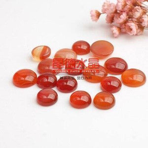 Planet Gates natural stone 8 / 6mm 10pcs Natural Stone Cabochon Beads 6mm 8mm 10mm 12mm Flat Back Rose Quartzs Agates Tiger Eyes Beads for Jewelry Making Findings
