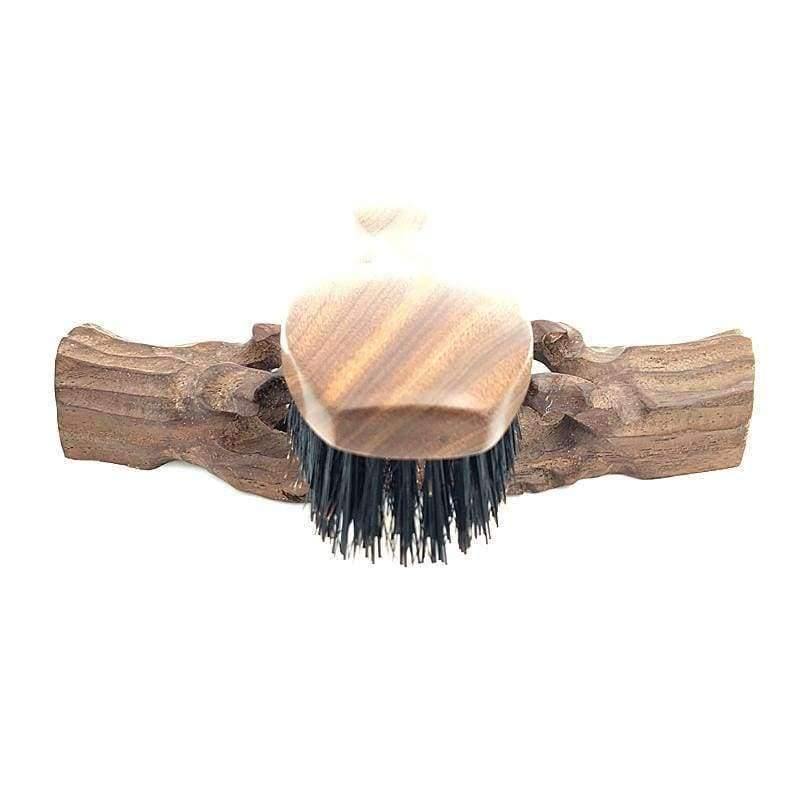 Planet Gates Natural Wild Boar Bristles Hair Brush Green Sandalwood Handle Brosse Cheveux Sanglier Pinceis Hair Care  Styling Tools L-938