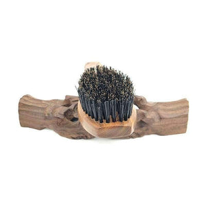 Planet Gates Natural Wild Boar Bristles Hair Brush Green Sandalwood Handle Brosse Cheveux Sanglier Pinceis Hair Care  Styling Tools L-938