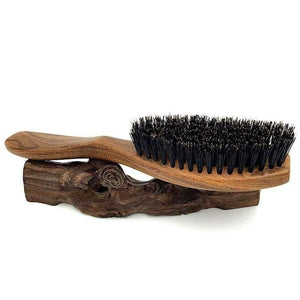 Planet Gates Natural Wild Boar Bristles Hair Brush Green Sandalwood Handle Brosse Cheveux Sanglier Pinceis Hair Care  Styling Tools L-938