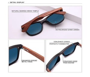 Planet Gates Natural Wooden Sunglasses Men Polarized Fashion Sun Glasses Original Wood Oculos De Sol Masculino
