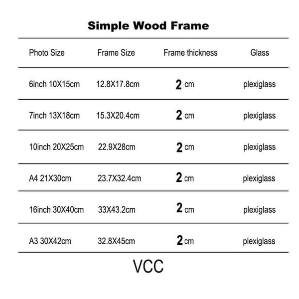 Planet Gates Nature Solid Simple Wooden Picture Frame A4 A3 Black White Coffee Wood Color Photo Frame for Wall Poster Frame Certificate Frame