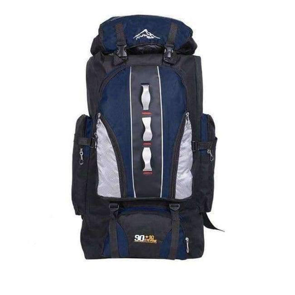 Planet Gates navy 100L Outdoors Sports Bags Waterproof Nylon Backpack Women Men Hiking Camping Climbing Fishing Rucksack Bag XA769A