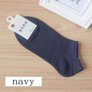 Planet Gates тъмносини 10 бр. = 5 чифта плътни памучни чорапи за мъже, невидими чорапи до глезена, дишащи тънки чорапи тип лодка, невидими чорапи, размер 38-42 EUR