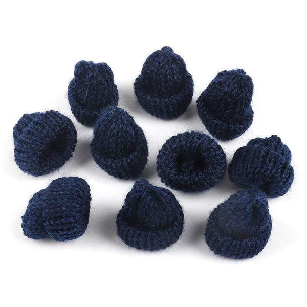 Planet Gates Navy 10pcs Sewing Mini Soft Hat For Garment Decoration Kid's Doll Hat Children Hair Accessories DIY Art Craft Material