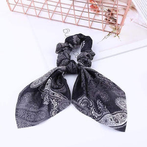Chiffon Ribbons Hairband Elastic Hair Rope Hair Tie Floral Scrunchie Women Ponytail Holder Rubber Headbands Accessories