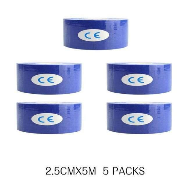 Planet Gates 5 Pcs/lot Sport Safety Kinesiology Tape Roll Kinesio Muscle Adhesive Bandage Protective Gear Knee Elbow Brace Suppor 2.5cm*5m