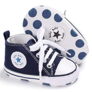 Planet Gates Navy blue / 0-6 Months Newborn Sneakers Baby girls Boys Lace-up Canvas Shoes Active All Star Zapatos Bebe Toddler Shoes Infantil Sapatos