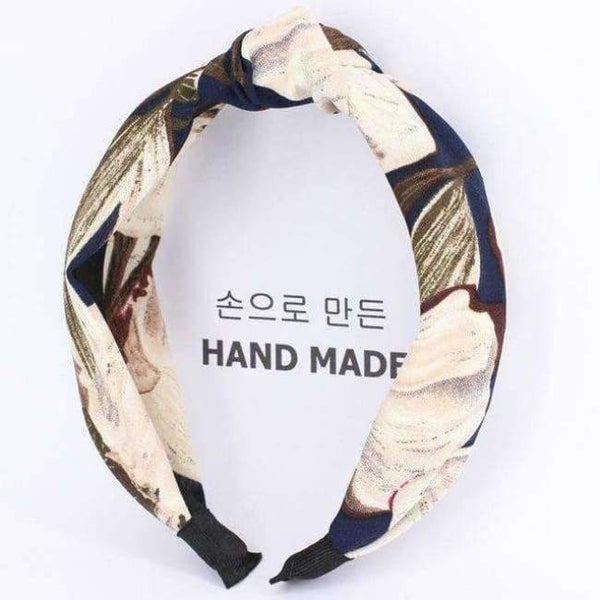 Planet Gates navy blue 1 COKK Sweet Rose Flower Headband Hair Accessories For Women Wide Hairband Turban Hair Bow Headwear Elastic High Quality Summer