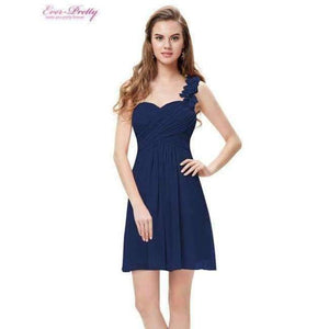 Planet Gates Navy Blue / 12 Cocktail Dresses Pink Chiffon Short Dresses Elegant Ever Pretty EP03535 A Line 2018 Special Occasion Party Dresses