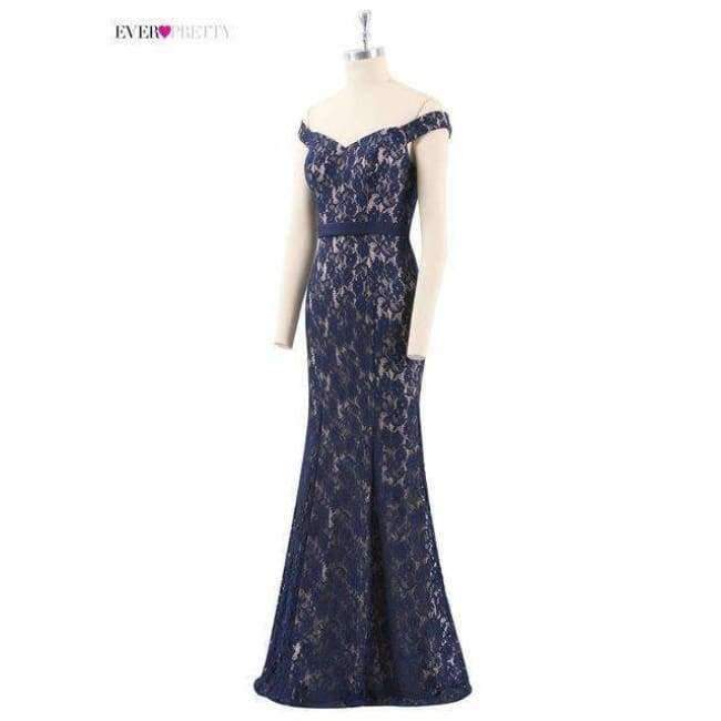 Planet Gates Navy Blue / 4 / China Evening Dresses Long Ever Pretty EP07278 Women's 2018 Navy Blue Long Elegant Sleeveless Vintage  Formal Dresses vestidos