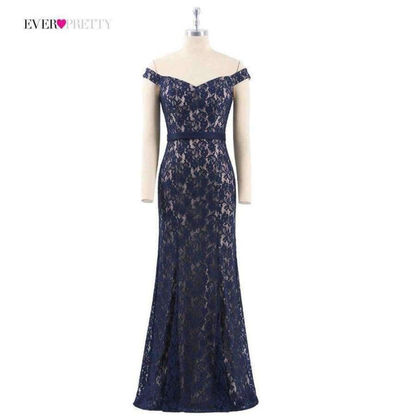 Planet Gates Navy Blue / 4 / China Evening Dresses Long Ever Pretty EP07278 Women's 2018 Navy Blue Long Elegant Sleeveless Vintage  Formal Dresses vestidos