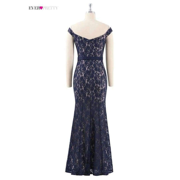 Planet Gates Navy Blue / 4 / China Evening Dresses Long Ever Pretty EP07278 Women's 2018 Navy Blue Long Elegant Sleeveless Vintage  Formal Dresses vestidos