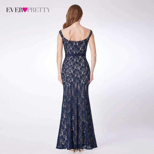 Planet Gates Navy Blue / 4 / China Evening Dresses Long Ever Pretty EP07278 Women's 2018 Navy Blue Long Elegant Sleeveless Vintage  Formal Dresses vestidos