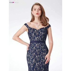 Planet Gates Navy Blue / 4 / China Evening Dresses Long Ever Pretty EP07278 Women's 2018 Navy Blue Long Elegant Sleeveless Vintage  Formal Dresses vestidos
