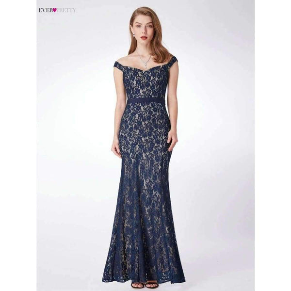 Planet Gates Navy Blue / 4 / China Evening Dresses Long Ever Pretty EP07278 Women's 2018 Navy Blue Long Elegant Sleeveless Vintage  Formal Dresses vestidos