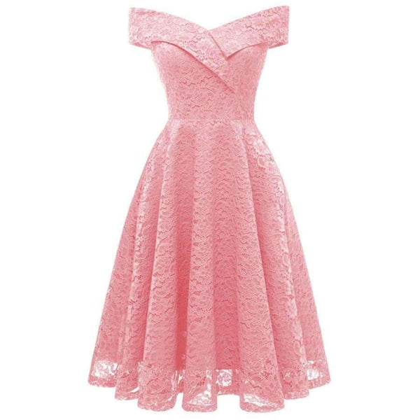 Planet Gates Navy Blue / 4 Elegant formal party dress A-Line V-Neckline lace Women 2018 Short Vestidos Sexy Women Homecoming Dresses