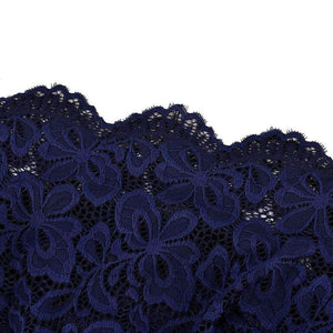 Planet Gates Navy Blue / 4 Navy Blue Cocktail Dresses Elegant Short Little Black Dress Lace Off shoulder Formal Dresses Short Sleeve Satin Prom Gown